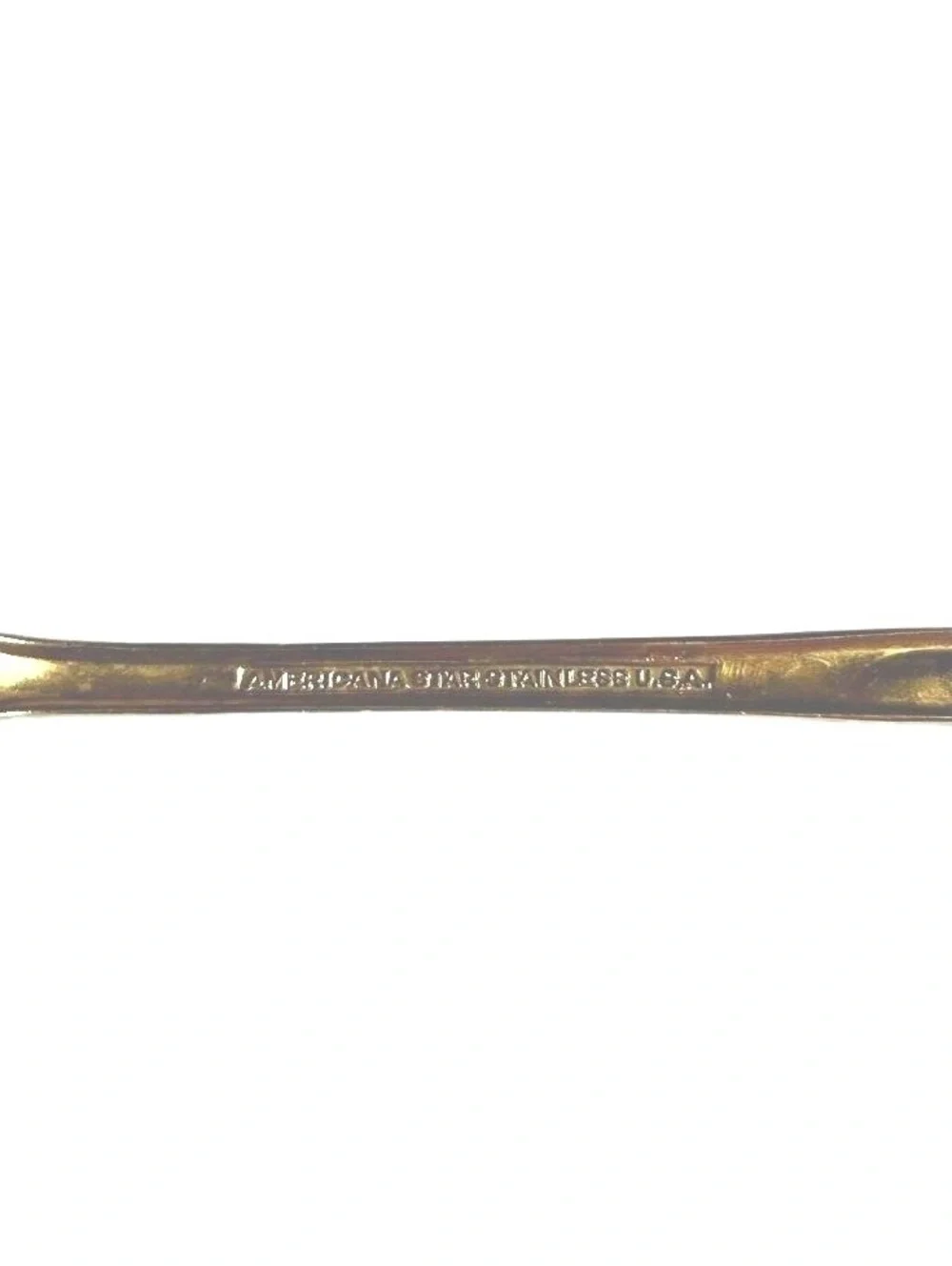 Americana Star Gold-Plated Stainless Steel Iced Tea Spoons Set of 4